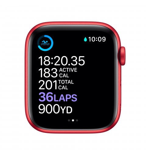 Apple Watch Serie 6 GPS, 44mm in alluminio PRODUCT(RED) con cinturino Sport PRODUCT(RED)