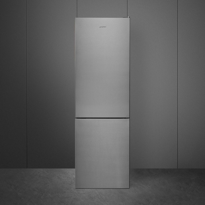 Smeg FC18EN1X réfrigérateur-congélateur Autoportante 324 L E Acier inoxydable