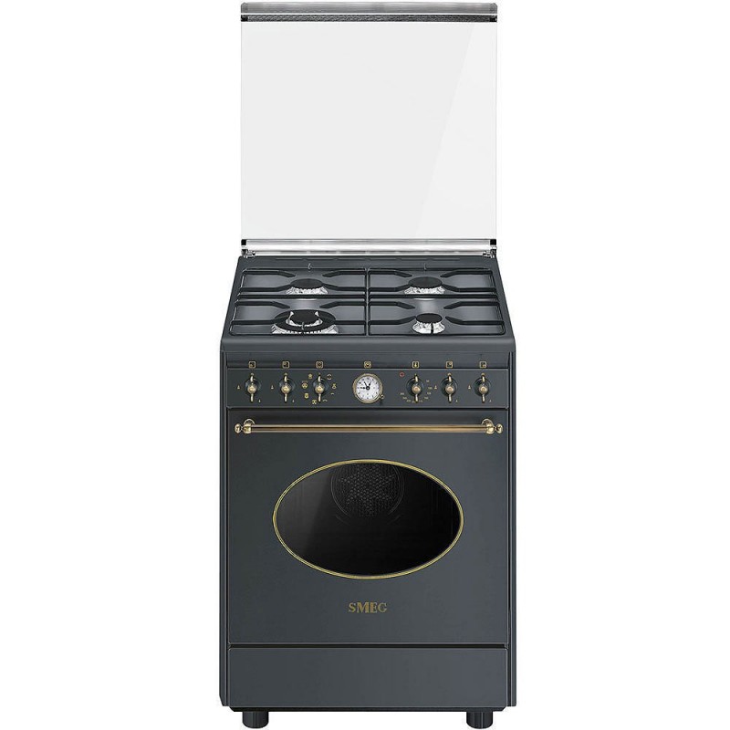 Smeg CO68GMA8 cocina Cocina independiente Encimera de gas Antracita A