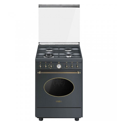 Smeg CO68GMA8 cocina Cocina independiente Encimera de gas Antracita A