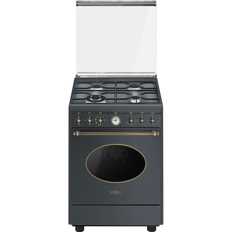 Smeg CO68GMA8 cocina Cocina independiente Encimera de gas Antracita A