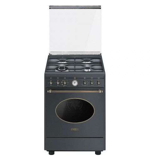 Smeg CO68GMA8 cocina Cocina independiente Encimera de gas Antracita A