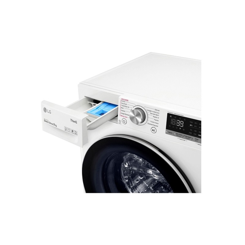 LG F4WV709S1E Lavatrice Intelligente AIDD 9kg Vapore TurboWash 360 1400 Giri min Carica frontale Classe A