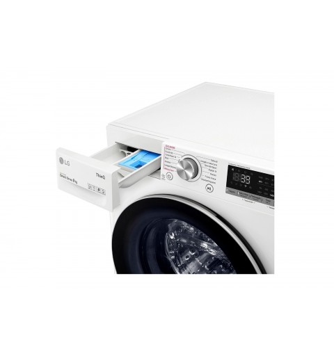 LG F4WV709S1E machine à laver Charge avant 9 kg 1400 tr min A Blanc