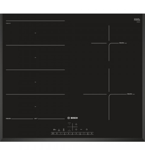 Bosch Serie 6 PXE651FC1E hob Black Built-in Zone induction hob 4 zone(s)