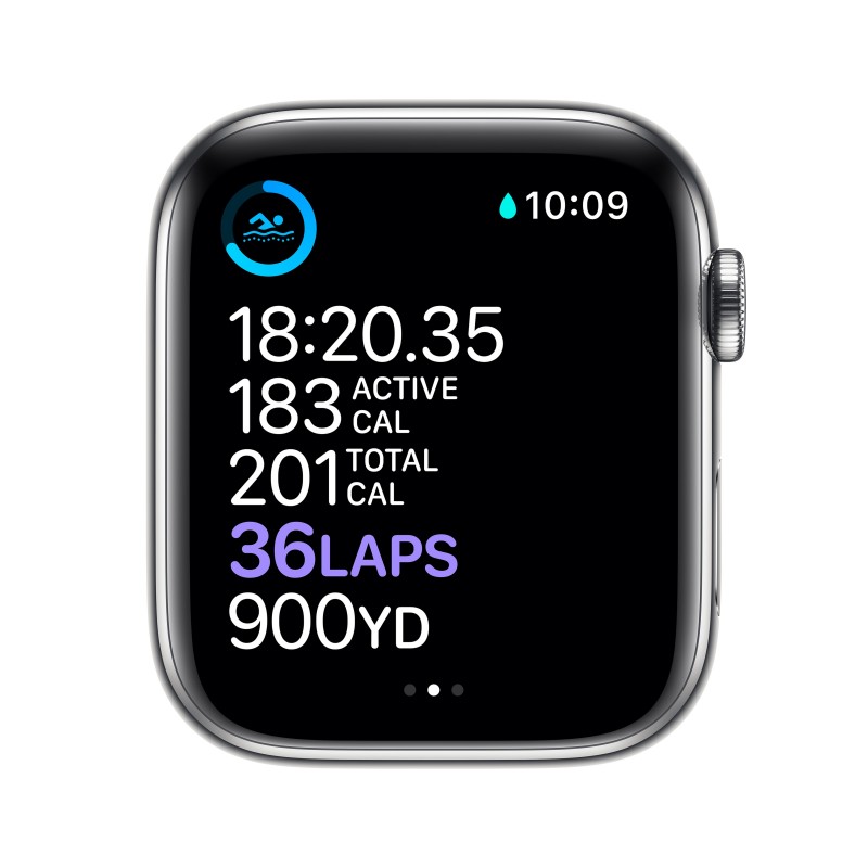 Apple Watch Series 6 44 mm OLED 4G Plata GPS (satélite)