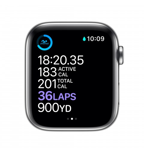 Apple Watch Series 6 44 mm OLED 4G Plata GPS (satélite)