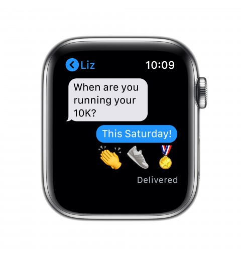 Apple Watch Series 6 44 mm OLED 4G Plata GPS (satélite)