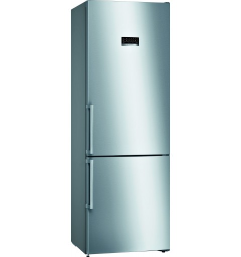 Bosch Serie 4 KGN49XIDP frigorifero con congelatore Libera installazione 438 L D Acciaio inossidabile