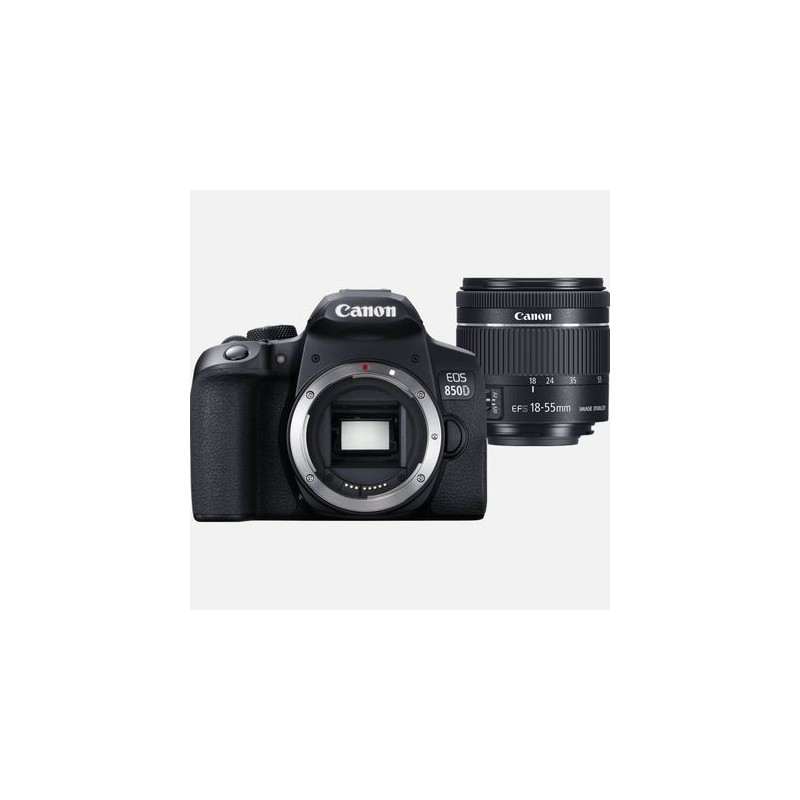 Canon EOS 850D SLR-Kamera-Set 24,1 MP CMOS 6000 x 4000 Pixel Schwarz