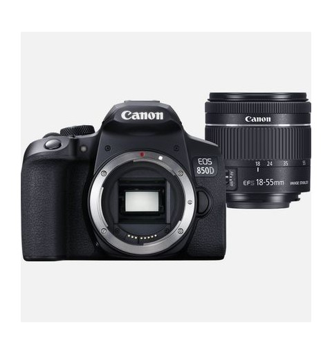 Canon EOS 850D SLR-Kamera-Set 24,1 MP CMOS 6000 x 4000 Pixel Schwarz
