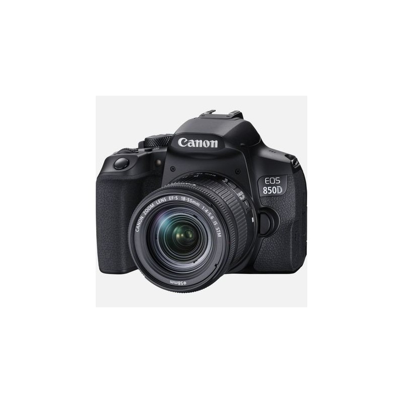 Canon EOS 850D SLR-Kamera-Set 24,1 MP CMOS 6000 x 4000 Pixel Schwarz
