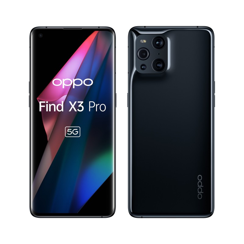 OPPO Find X3 Pro Smartphone 5G, Qualcomm 888, Display 6.7''QHD+AMOLED 120Hz, 4 Fotocamere 2*50MP, RAM 12GB+ROM 256GB, 4500mAh,