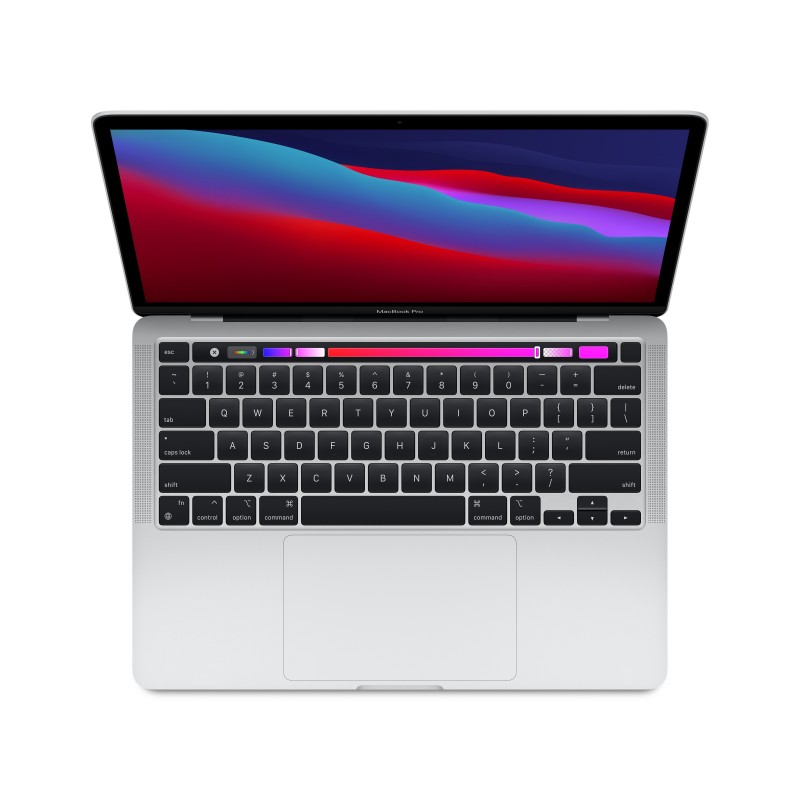 Apple MacBook Pro 13" (Chip M1 con GPU 8-core, 256GB SSD, 8GB RAM) - Argento (2020)