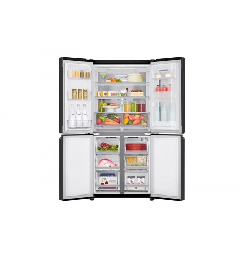 LG GMQ844MC5E side-by-side refrigerator Freestanding 530 L E Black