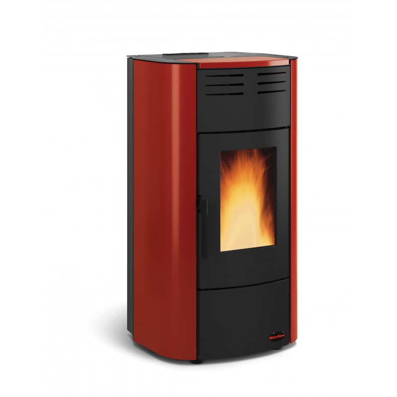 La Nordica Raffaella Idro 2.0 stove Freestanding Pellet Black, Red