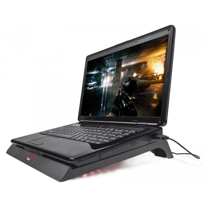 Trust GXT 220 notebook cooling pad 43.9 cm (17.3") Black