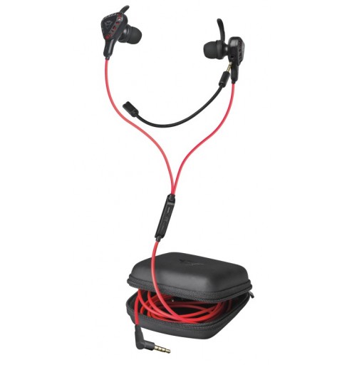 Trust TRU GXT 408 Auricolare Cablato In-ear Giocare Nero, Rosso