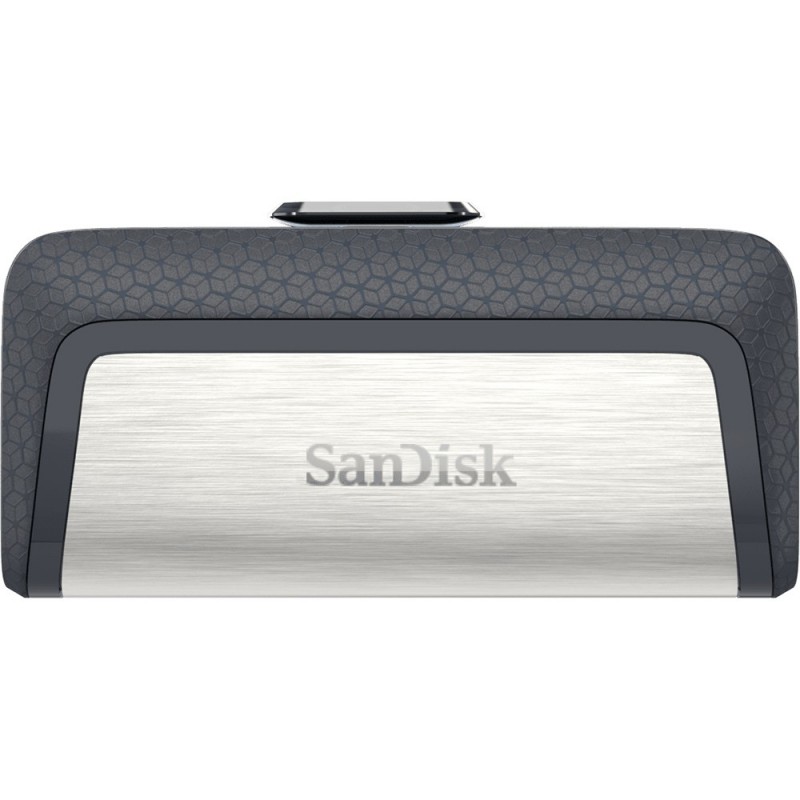 SanDisk Ultra Dual Drive USB Type-C unidad flash USB 64 GB USB Type-A USB Type-C 3.2 Gen 1 (3.1 Gen 1) Negro, Plata