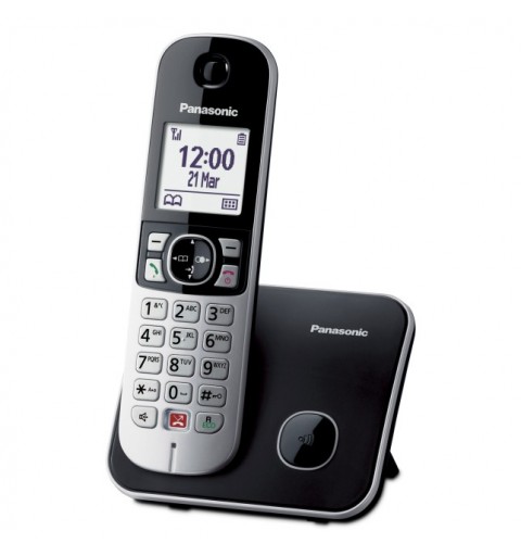 Panasonic KX-TG6851JTB Telefon DECT-Telefon Anrufer-Identifikation Schwarz, Grau