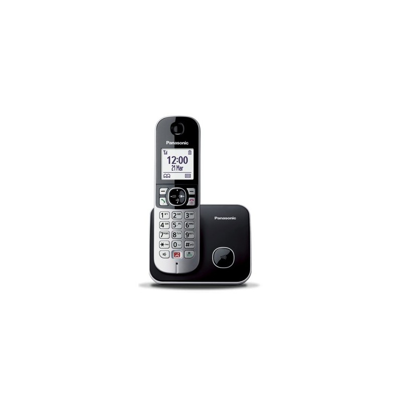 Panasonic KX-TG6851JTB teléfono Teléfono DECT Identificador de llamadas Negro, Gris