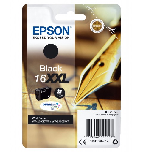 Epson Cartuccia Penna e cruciverba Nero Inchiostri DURABrite Ultra 16XXL