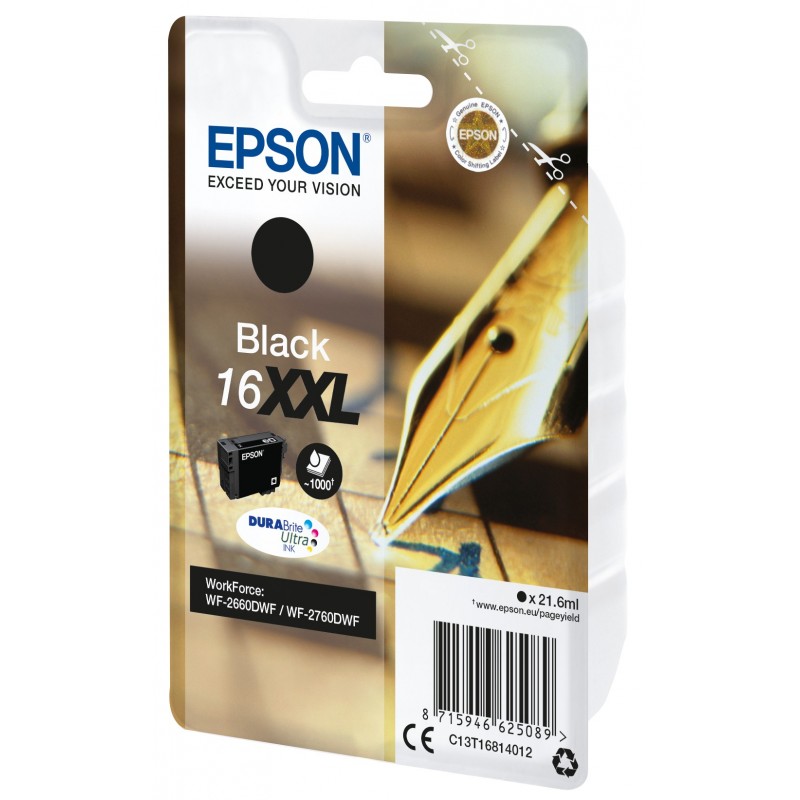 Epson Singlepack Black 16XXL DURABrite Ultra Ink