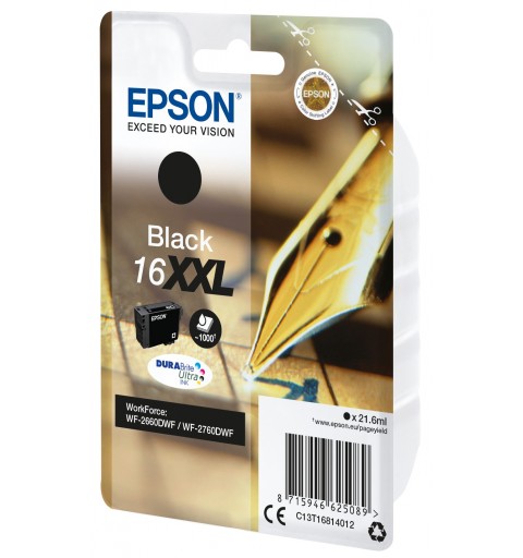 Epson Cartuccia Penna e cruciverba Nero Inchiostri DURABrite Ultra 16XXL