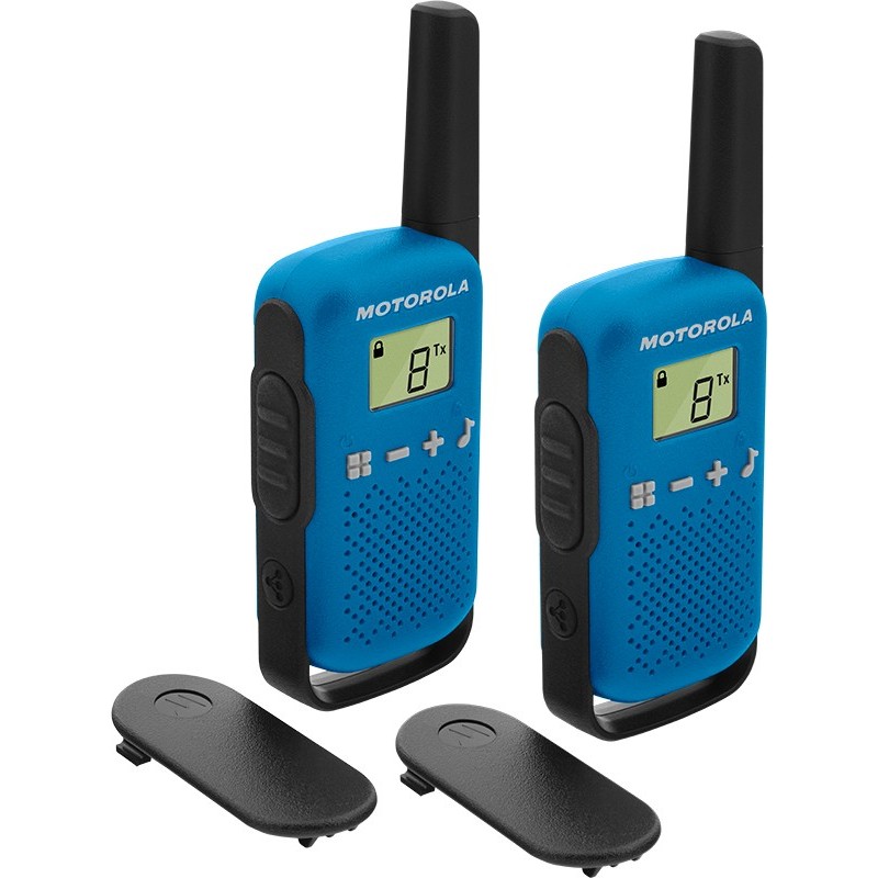 Motorola TALKABOUT T42 radio bidirectionnelle 16 canaux Noir, Bleu Motorola TALKABOUT T42 radio bidirectionnelle 16 canaux Noir, Bleu