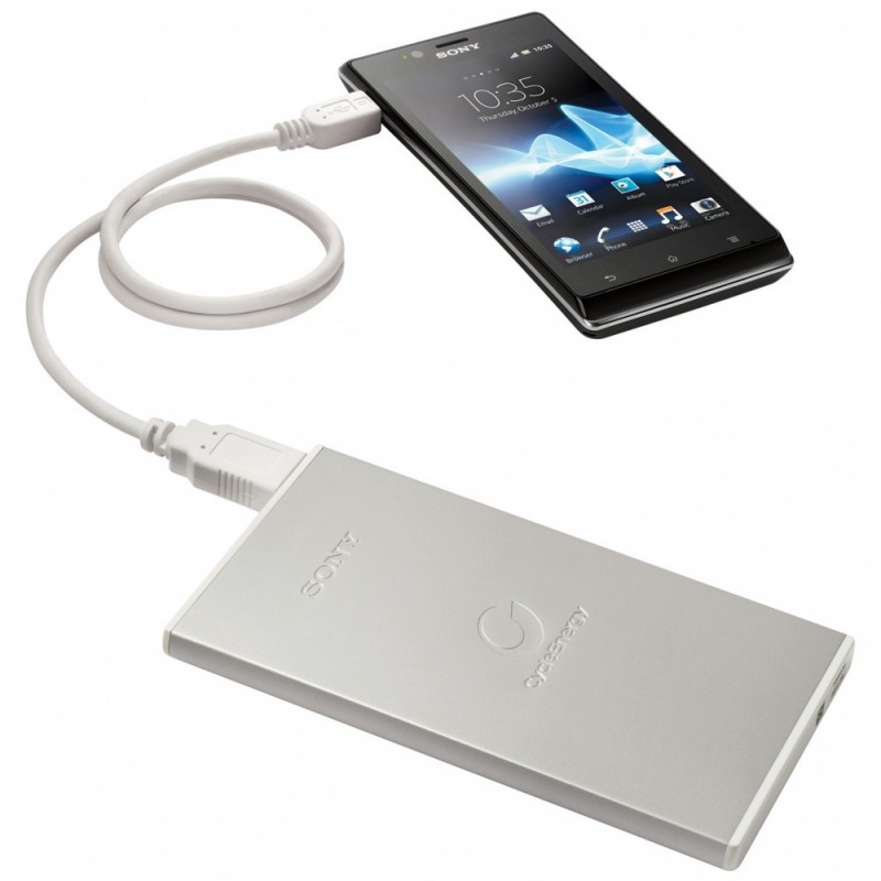 Sony CP-F1LSA banque d'alimentation électrique Lithium-Ion (Li-Ion) 3000 mAh Blanc