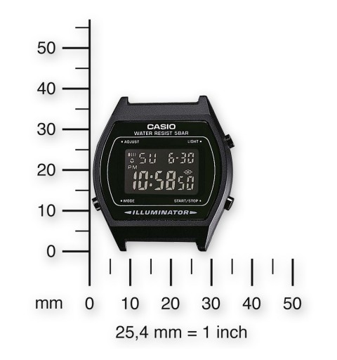 Casio B640WB-1BEF montre Montre bracelet Unisexe Électronique Noir