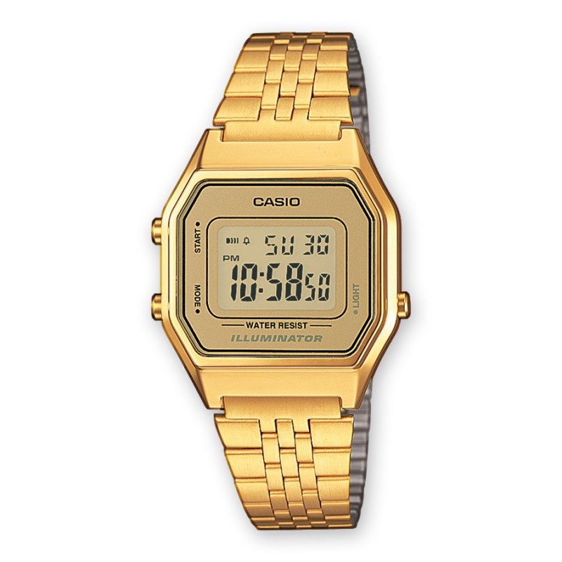 Casio LA680WEGA-9ER orologio Orologio da polso Femmina Elettronico Oro