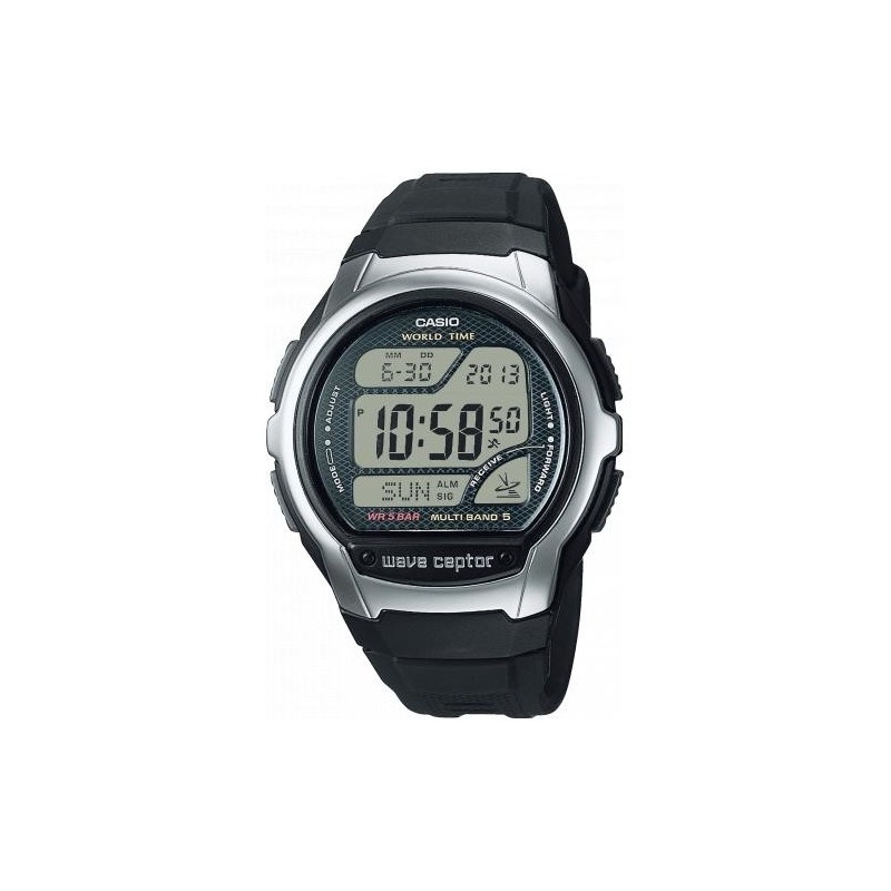 Casio WV-58R-1AEF montre Montre bracelet Mâle Noir, Acier inoxydable Noir