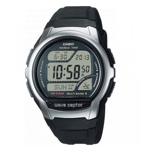 Casio WV-58R-1AEF montre Montre bracelet Mâle Noir, Acier inoxydable Noir