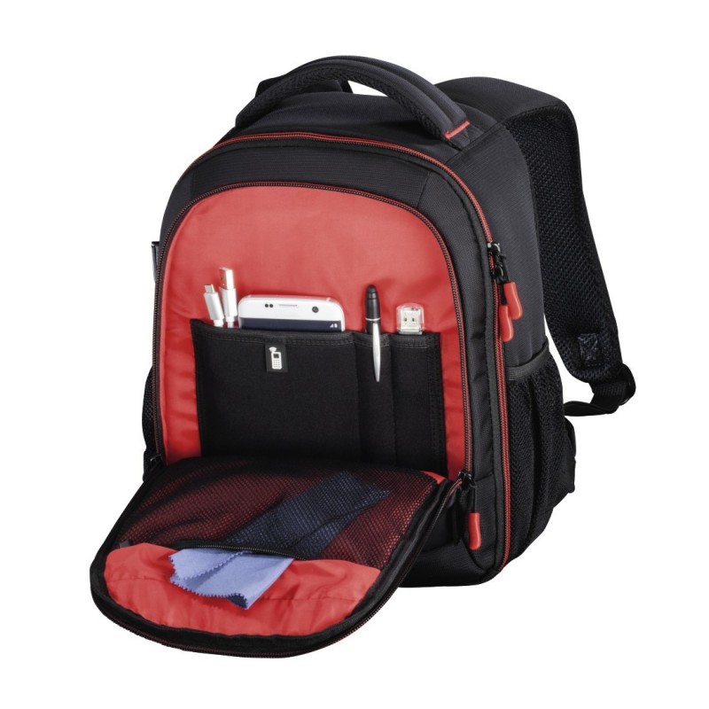 Hama Miami Backpack case Black, Red