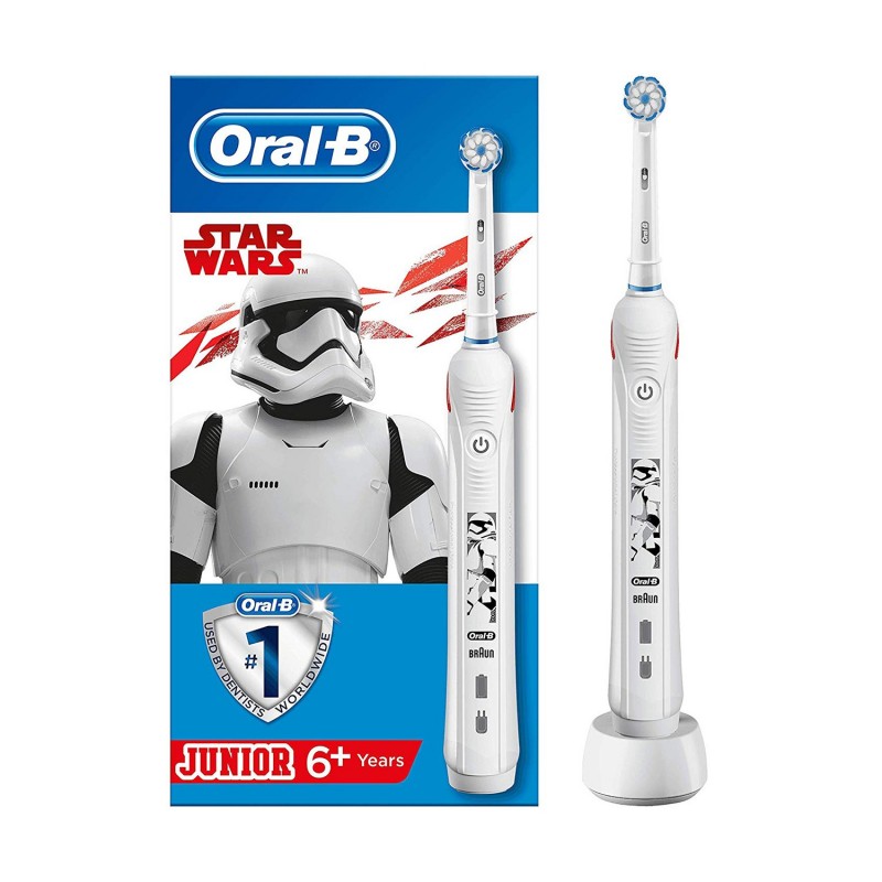 Oral-B Junior Pro2 Starwars Enfant Brosse à dents rotative oscillante Blanc