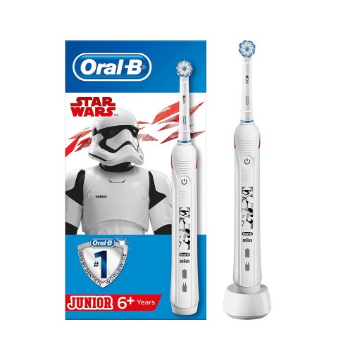 Oral-B Junior Pro2 Starwars Kinder Rotierende-vibrierende Zahnbürste Weiß