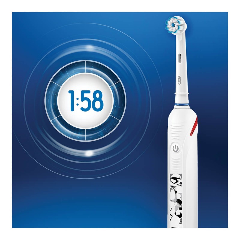 Oral-B Junior Pro2 Starwars Enfant Brosse à dents rotative oscillante Blanc