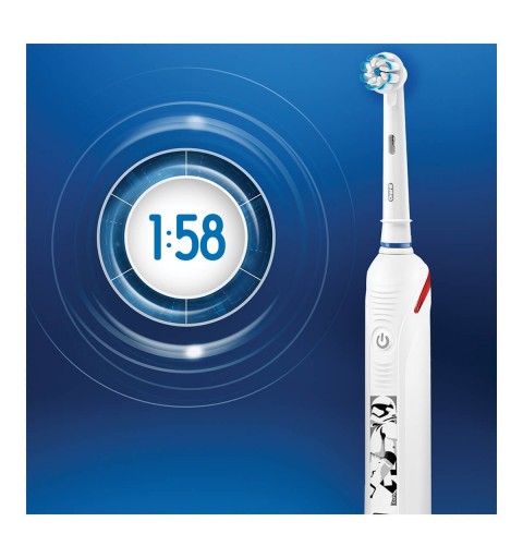 Oral-B Junior Pro2 Starwars Enfant Brosse à dents rotative oscillante Blanc