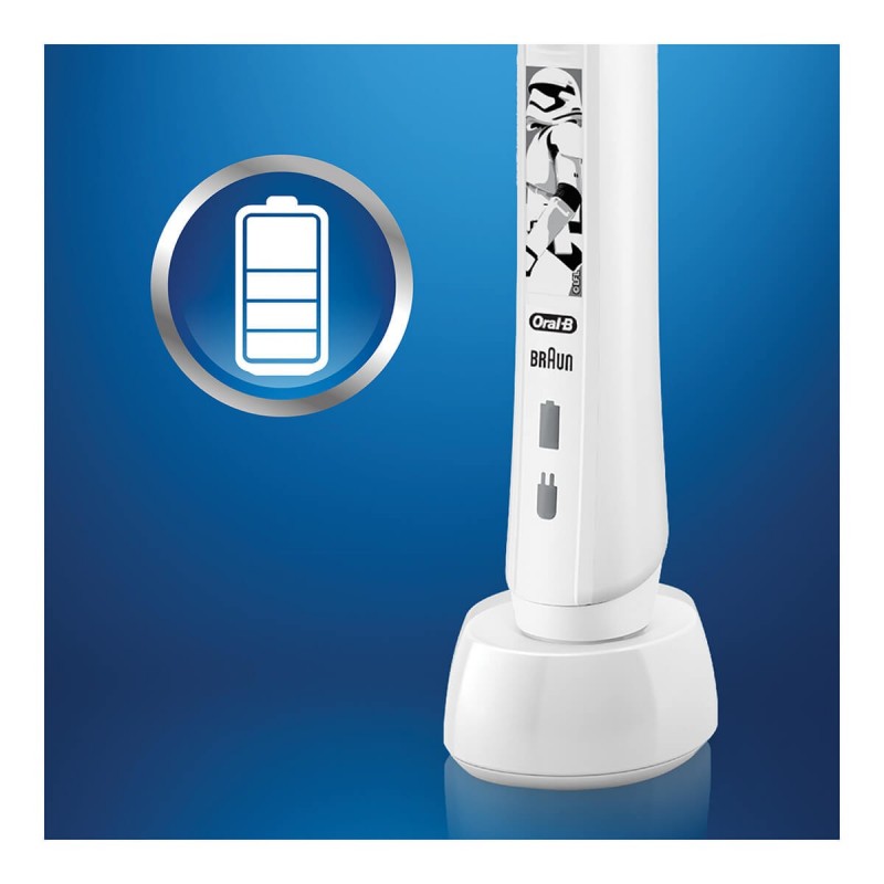 Oral-B Junior Pro2 Starwars Enfant Brosse à dents rotative oscillante Blanc