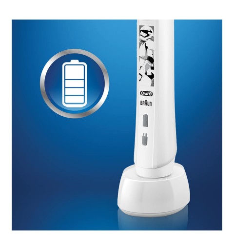 Oral-B Junior Pro2 Starwars Enfant Brosse à dents rotative oscillante Blanc