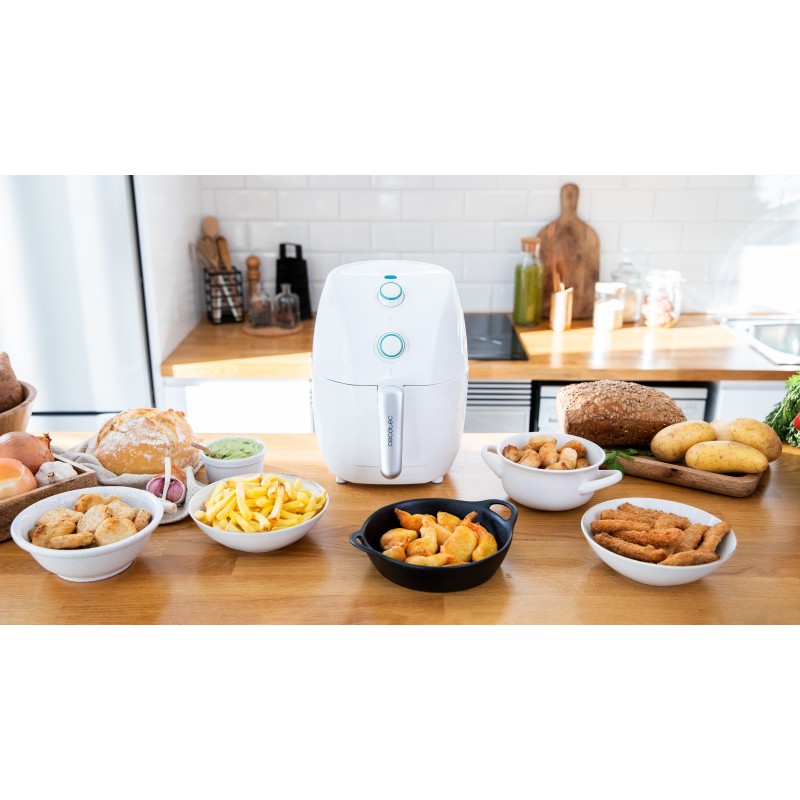 Cecotec CecoFry Compact Rapid Sun Sencillo 1,5 L Independiente 900 W Freidora de aire caliente Blanco