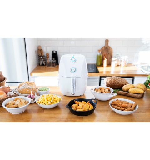 Cecotec CecoFry Compact Rapid Sun Sencillo 1,5 L Independiente 900 W Freidora de aire caliente Blanco