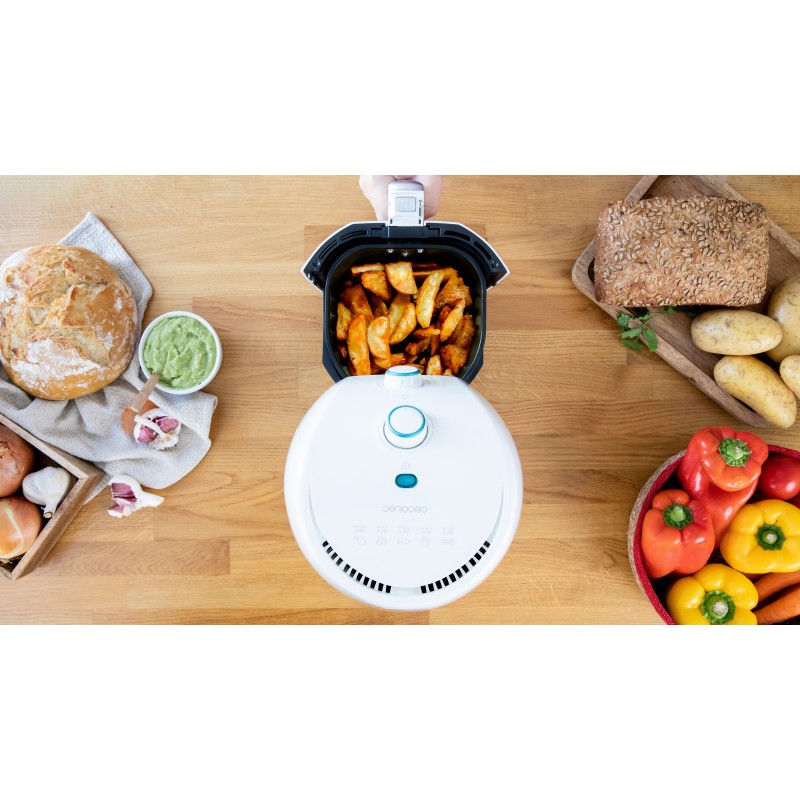 Cecotec CecoFry Compact Rapid Sun Sencillo 1,5 L Independiente 900 W Freidora de aire caliente Blanco