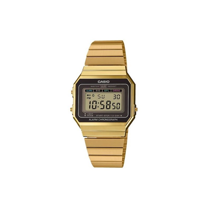 Casio A700WEG-9AEF montre Montre bracelet Mâle Quartz Or