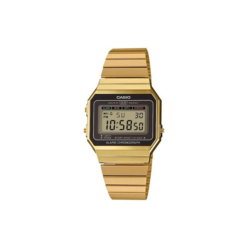 Casio A700WEG-9AEF reloj Reloj de pulsera Masculino Cuarzo Oro