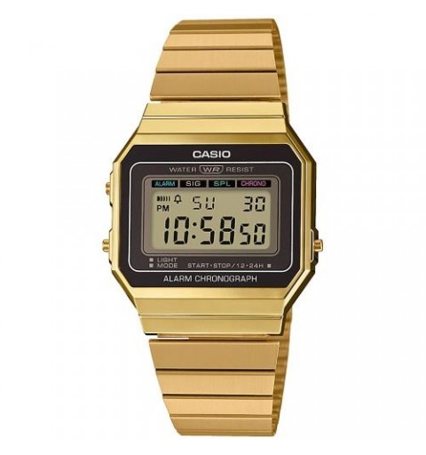 Casio A700WEG-9AEF montre Montre bracelet Mâle Quartz Or