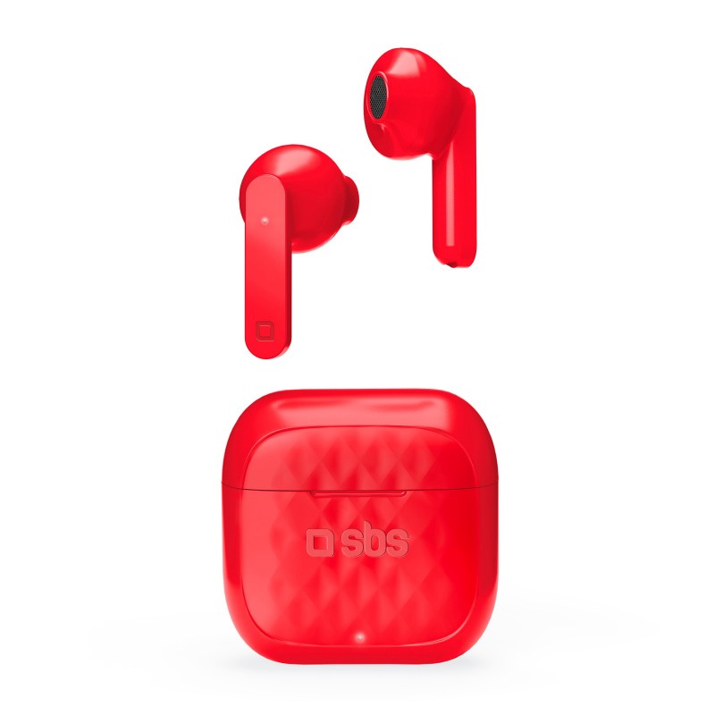 SBS TWS Air Free Headphones True Wireless Stereo (TWS) In-ear Calls Music Charging stand Red