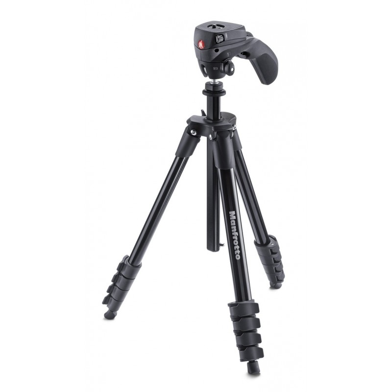 Manfrotto MKCOMPACTACN-BK treppiede Fotocamere digitali film 3 gamba gambe Nero