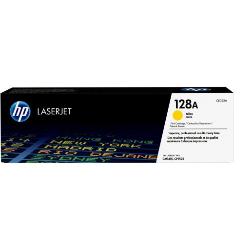 HP Cartucho de tóner original LaserJet 128A amarillo